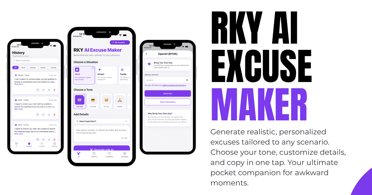 RKY AI Excuse Maker featured image