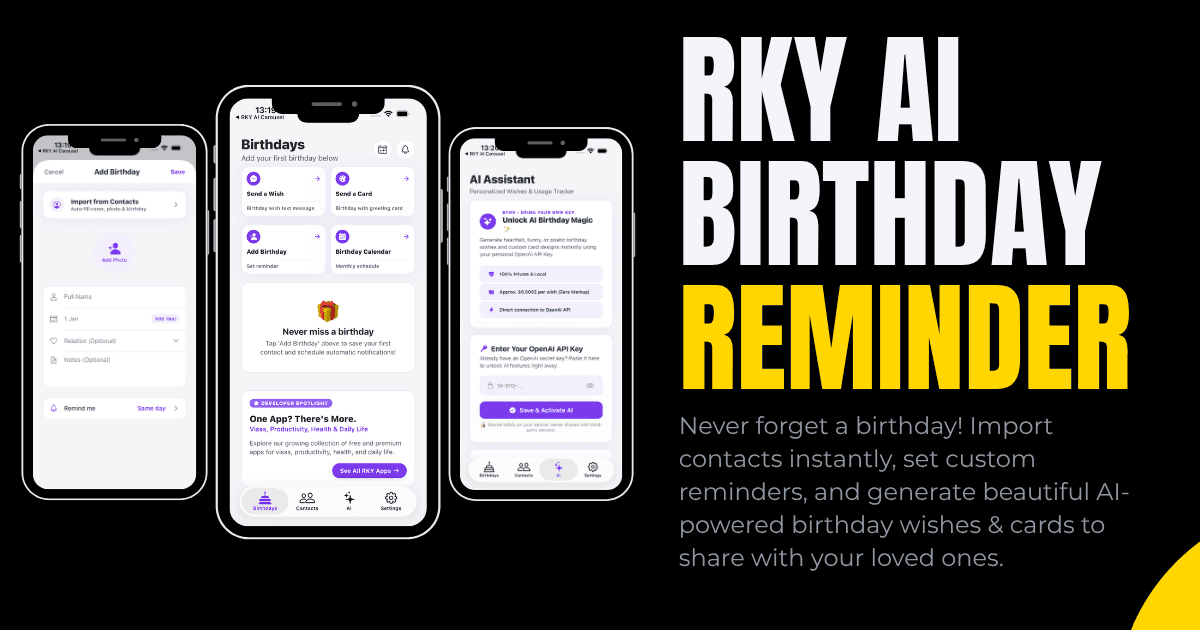 RKY AI Birthday Reminder featured image