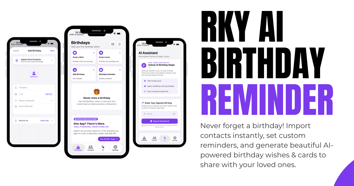 RKY AI Birthday Reminder featured image
